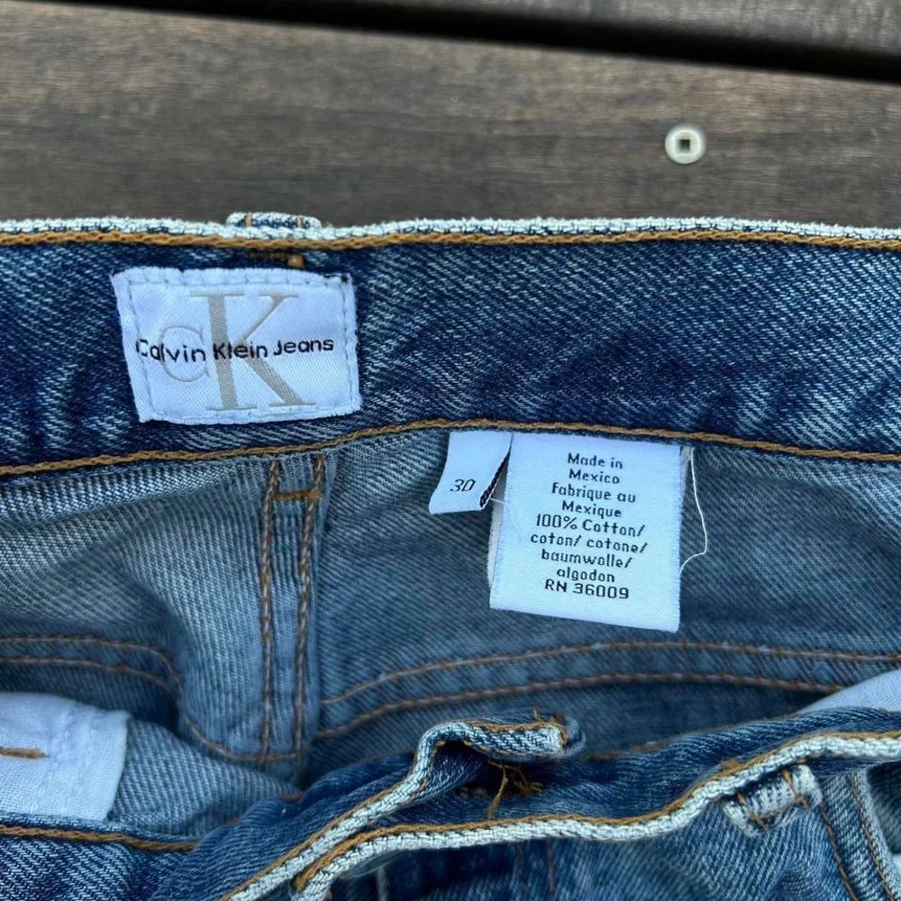 Vintage Blue Light Wash Vintage 90s Calvin Klein Jeans - Picture 5 of 7